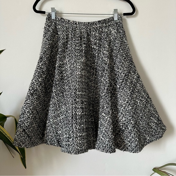 Alice + Olivia Tweed Pattern Skirt Knee Length Size 8 - Picture 1 of 7